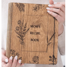 Personalized Recipe Book Blank Custom Cookbook Binder To Write In Mothers Day Gif