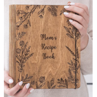 Personalized Recipe Book Blank Custom Cookbook Binder To Write In Mothers Day Gif